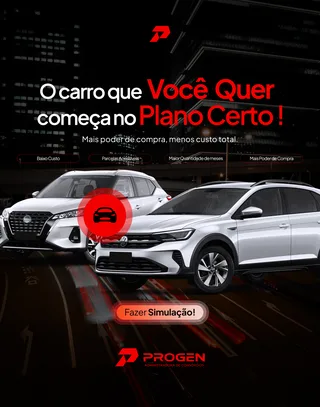 Campanha da Progen Consórcios no Instagram