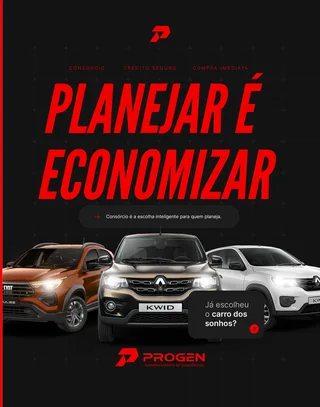 Campanha da Progen Consórcios no Instagram